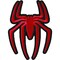 Patch, Embroidered Patch (Iron-On or Sew-On), Red Spider Patch, 3" x 4"